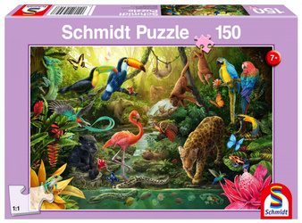 Puzzle 150 Mieszkańcy dżungli 111709