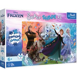 Puzzle 160 XL super shape Odkryj świat Frozen 50022