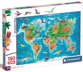 Puzzle 180 Super Dinosaurs Map