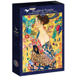 Puzzle 2000 Kobieta z wachlarzem, Gustav Klimt