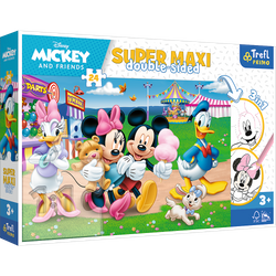 Puzzle 24 SUPER MAXI Mickey w wesołym miasteczku 41005