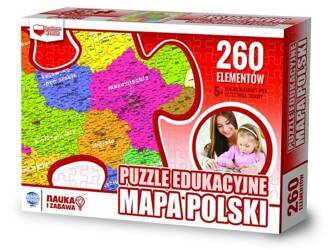 Puzzle 260 Edukacyjne mapa polski