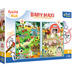 Puzzle 2x10 Baby maxi Poznaj Bobaski 43000