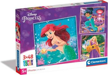 Puzzle 3x48 Super Kolor Princesses