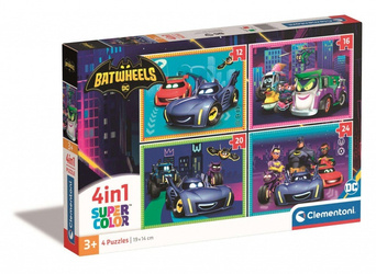 Puzzle 4 w1 Super Kolor Batwheels 21529
