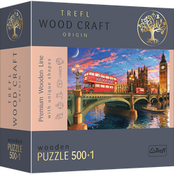Puzzle 500+1 drewniane Pałac Westminsterski, Big Ben, Londyn 20155