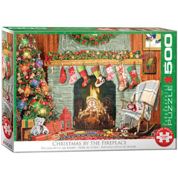 Puzzle 500 Christmas by the Fireplace 6500-5502