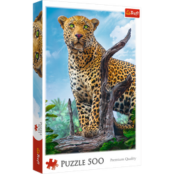 Puzzle 500 Dziki lampart 37332