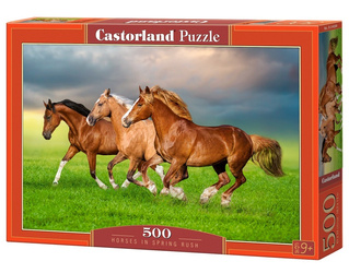 Puzzle 500 Horses in Spring Rush B-54084