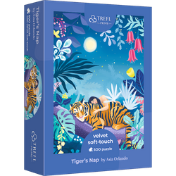 Puzzle 500 Velvet Soft Touch Tiger's Nap Asia Orlando 37424