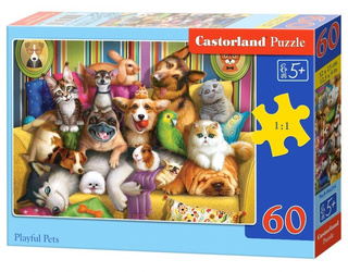 Puzzle 60 Playful Pets B-066254