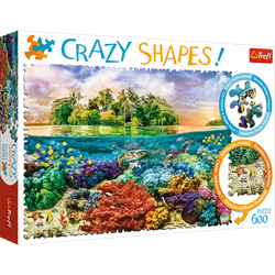 Puzzle 600 Crazy Shapes Tropikalna wyspa 11113