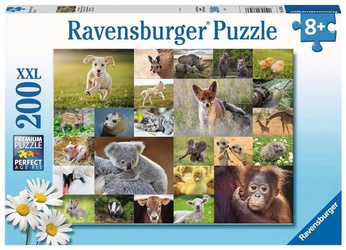 Puzzle dla dzieci 200 Zwierzątka