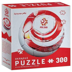 Puzzle okrągłe 300 PZPN - piłka
