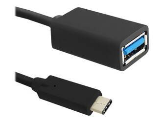 QOLTEC 50485 Qoltec Kabel USB 3.1 typ C męski USB 3.0 A żeński 0.2m