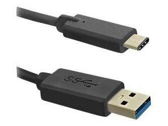 QOLTEC 50500 Qoltec Kabel USB 3.1 typ C męski USB 3.0 A męski 1m