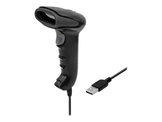 QOLTEC 50866 Barcode scanner 1D CCD USB Black