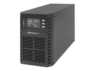 QOLTEC 52280 Zasilacz awaryjny UPS / 1kVA / 1000W / Power factor 1.0 / LCD / EPO / USB / Online