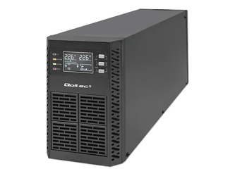 QOLTEC 52281 Zasilacz awaryjny UPS / 2kVA / 2000W / Power factor 1.0 / LCD / EPO / USB / Online