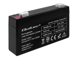 QOLTEC 53041 Qoltec Akumulator AGM 6V 1.3Ah max.0.39A