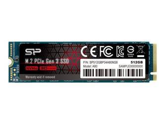 SILICON POWER Dysk SSD P34A80 512GB M.2 PCIe Gen3 x4 NVMe 3400/3000 MB/s