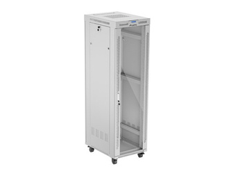 SZAFA INSTALACYJNA RACK STOJĄCA 19" 42U 600X800 SZARA DRZWI SZKLANE LCD LANBERG (FLAT PACK) V2