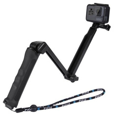 Składany kijek Selfie Stick/Tripod Puluz do kamer sportowych PU202 czarny