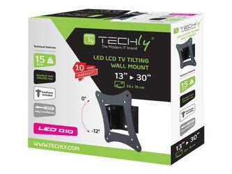 TECHLY Uchwyt ścienny do TV LCD/LED/PDP 13-30 15kg VESA pochylany czarny