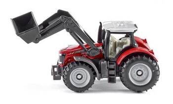 Traktor Massey Ferguson z przednią ładowarką Siku 14 S1484