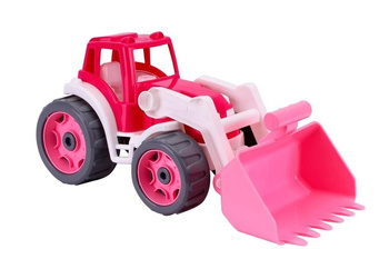 Traktor różowy