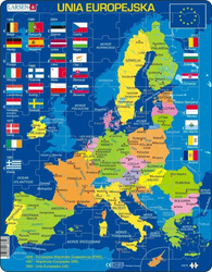 Układanka Unia Europejska - Mapa, Flagi