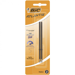 Wkład Atlantis Classic Soft BIC czarny blister 2szt