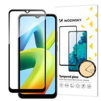 Wozinsky Full Glue Tempered Glass szkło hartowane Xiaomi Redmi A1+ 9H na cały ekran z czarną ramką