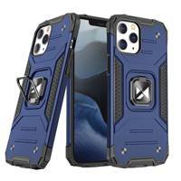 Wozinsky Ring Armor etui iPhone 14 Pro Max pancerny pokrowiec uchwyt magnetyczny ring niebieskie