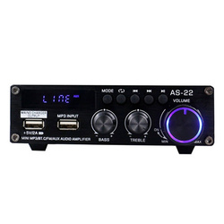 Wzmacniacz audio Blitzwolf AS-22, 45W, Bluetooth 5.0, USB + pilot (czarny)
