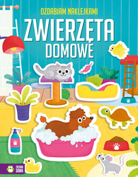 Zwierzęta domowe. Ozdabiam naklejkami